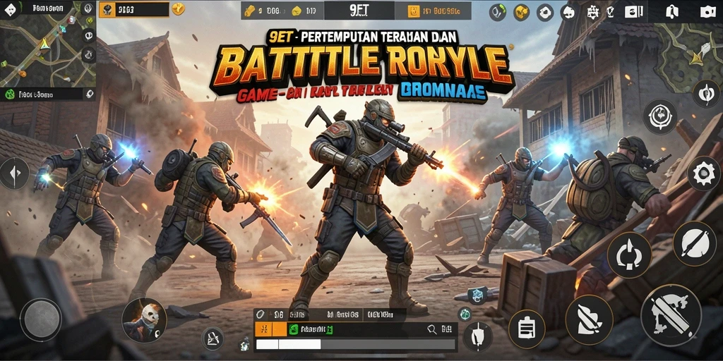 Tampilan gameplay seru dari pertempuran di 9ET.