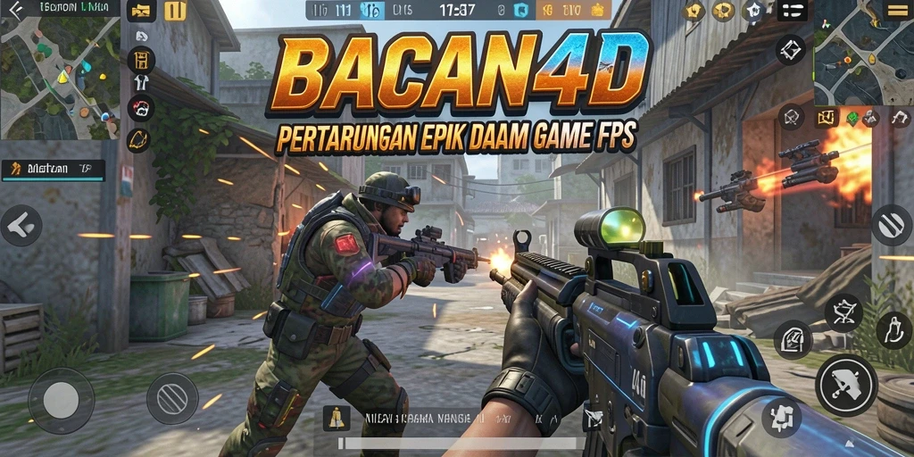 Gameplay intens yang menampilkan aksi tembak-menembak di BACAN4D.