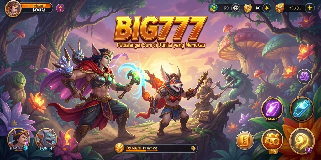Tampilan gameplay seru dari BIG777 dalam dunia petualangan menarik.