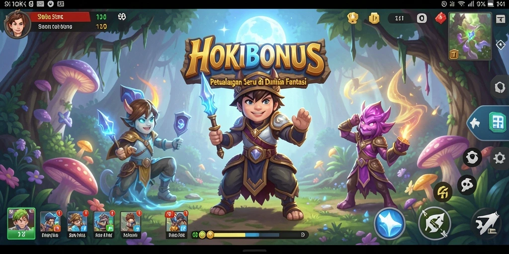 Tampilan gameplay HOKIBONUS yang menarik saat berpetualang.