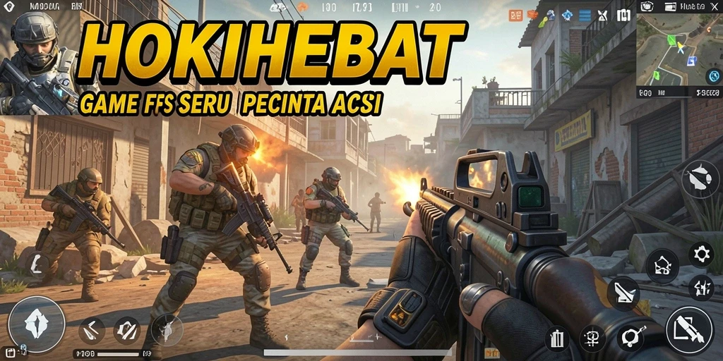 Tampilan gameplay HOKIHEBAT yang intens dan seru.