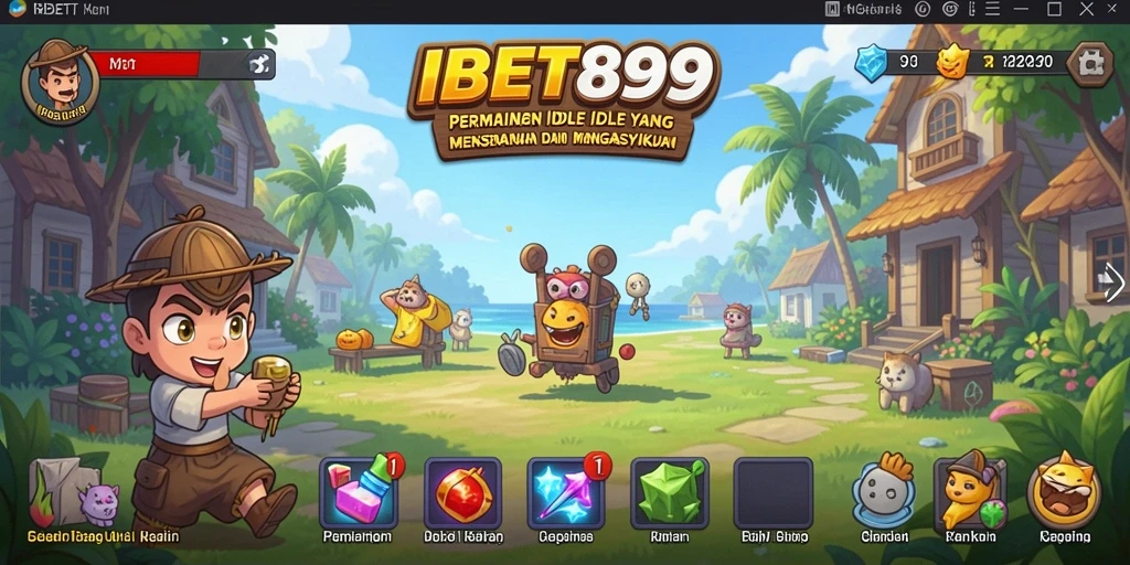 Screenshot gameplay IBET899 menunjukkan suasana seru saat bermain Idle.