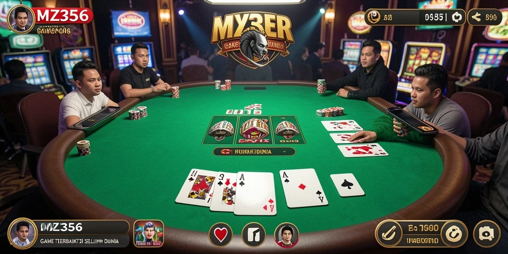 Gameplay seru poker di MZ356 yang mendebarkan.