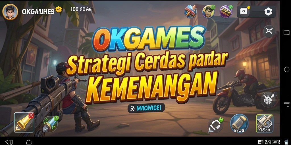 Tampilan gameplay strategis yang menantang di OKGAMES.