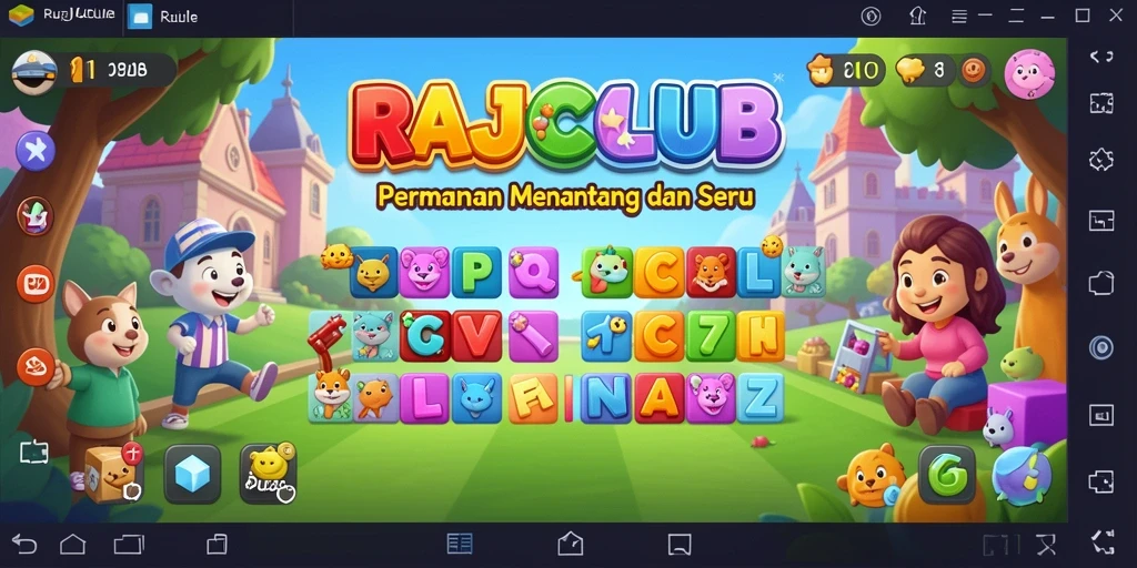 Tampilan gameplay RAJACLUB yang seru dan menantang teka-teki.