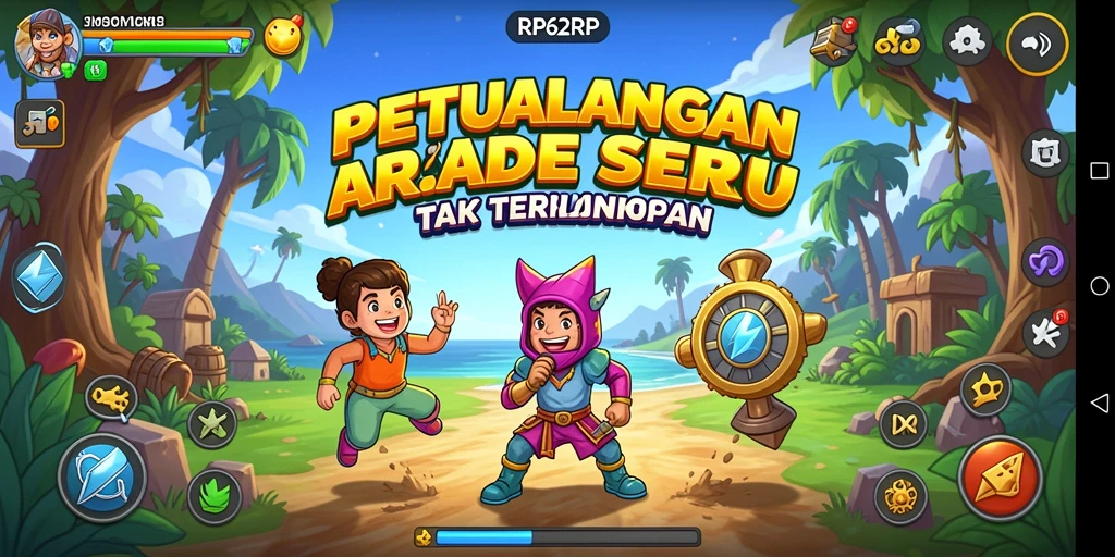 Gameplay mendebarkan dalam RP62RP yang penuh aksi arcade.