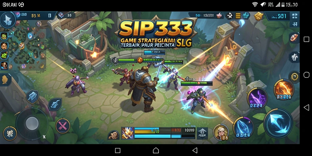 Screenshot utama SIP33 menampilkan aksi pertempuran strategis yang mendebarkan.