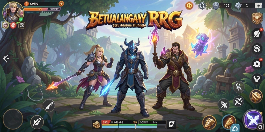 Tampilan menarik dari gameplay RPG yang seru dan mendebarkan.