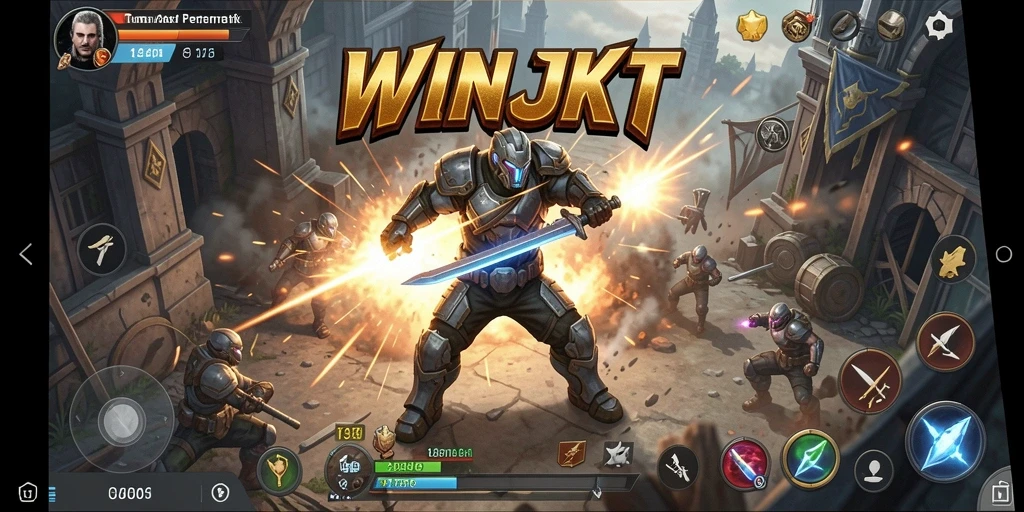 Tangkapan layar gameplay <strong>WINJKT</strong> menampilkan aksinya yang seru dan grafis memukau.